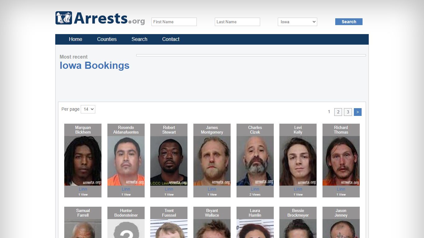 Iowa Arrests and Inmate Search